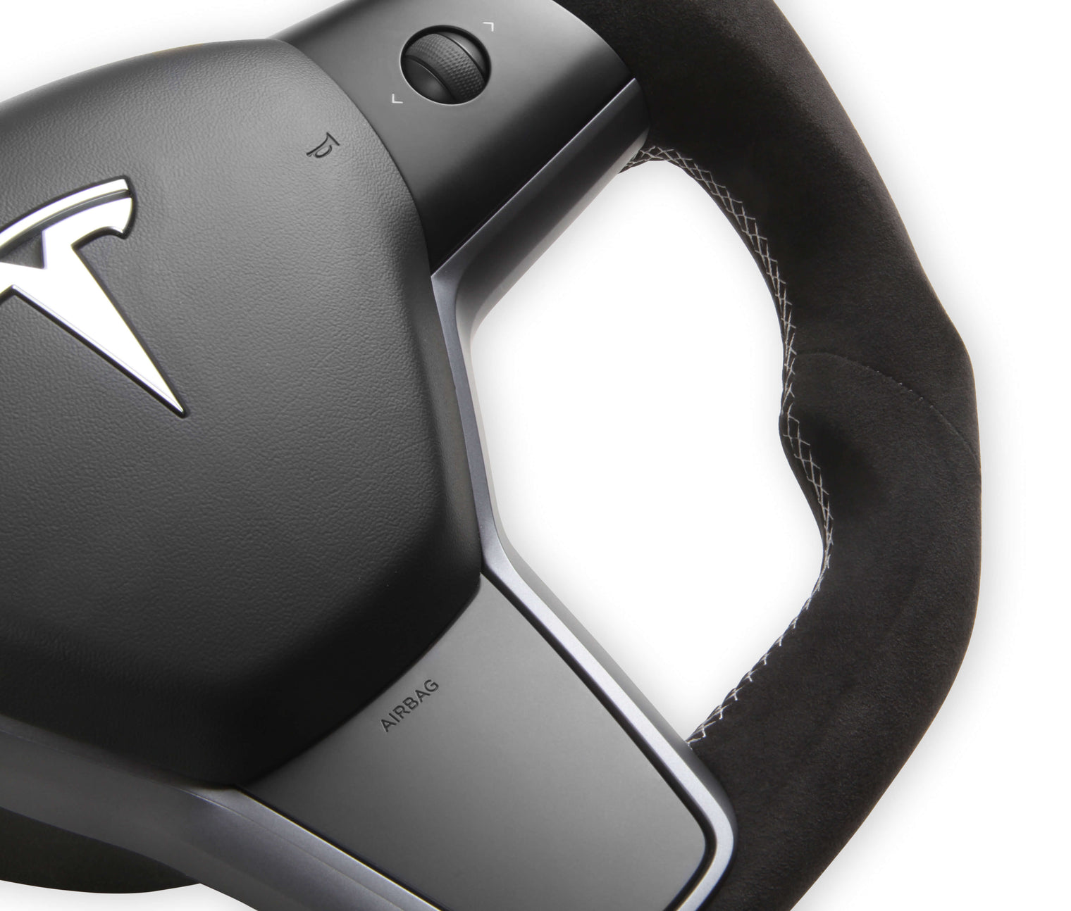 Rekudo - Alcantara Steering Wheel - Tesla Model 3/Model Y