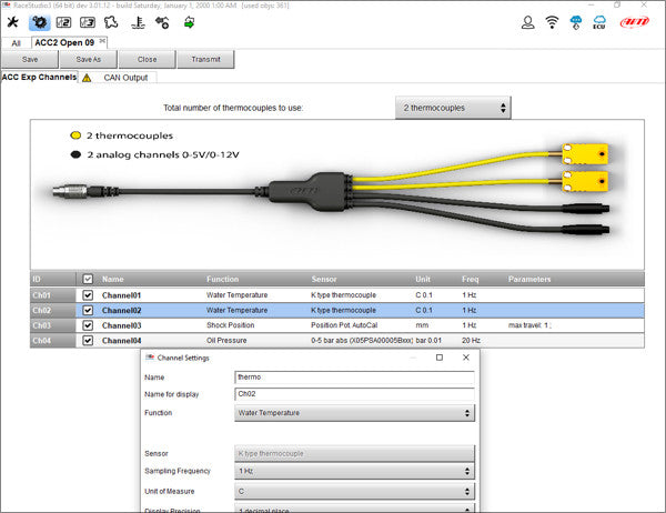 AIM - ACC3 Analog CAN Converter