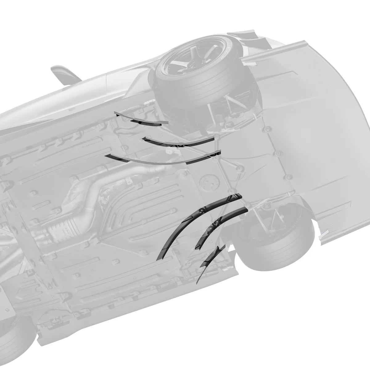 ADRO - ARD Prepreg Carbon Fiber Race Undervanes - Toyota GR Supra