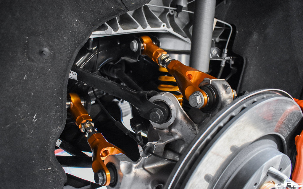 Redwood Motorsports - Spherical Bearing Adjustable Rear Camber & Toe Control Arms - Tesla Model 3/Model Y