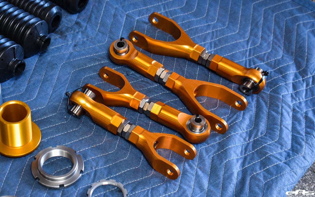 Redwood Motorsports - Spherical Bearing Adjustable Rear Camber & Toe Control Arms - Tesla Model 3/Model Y