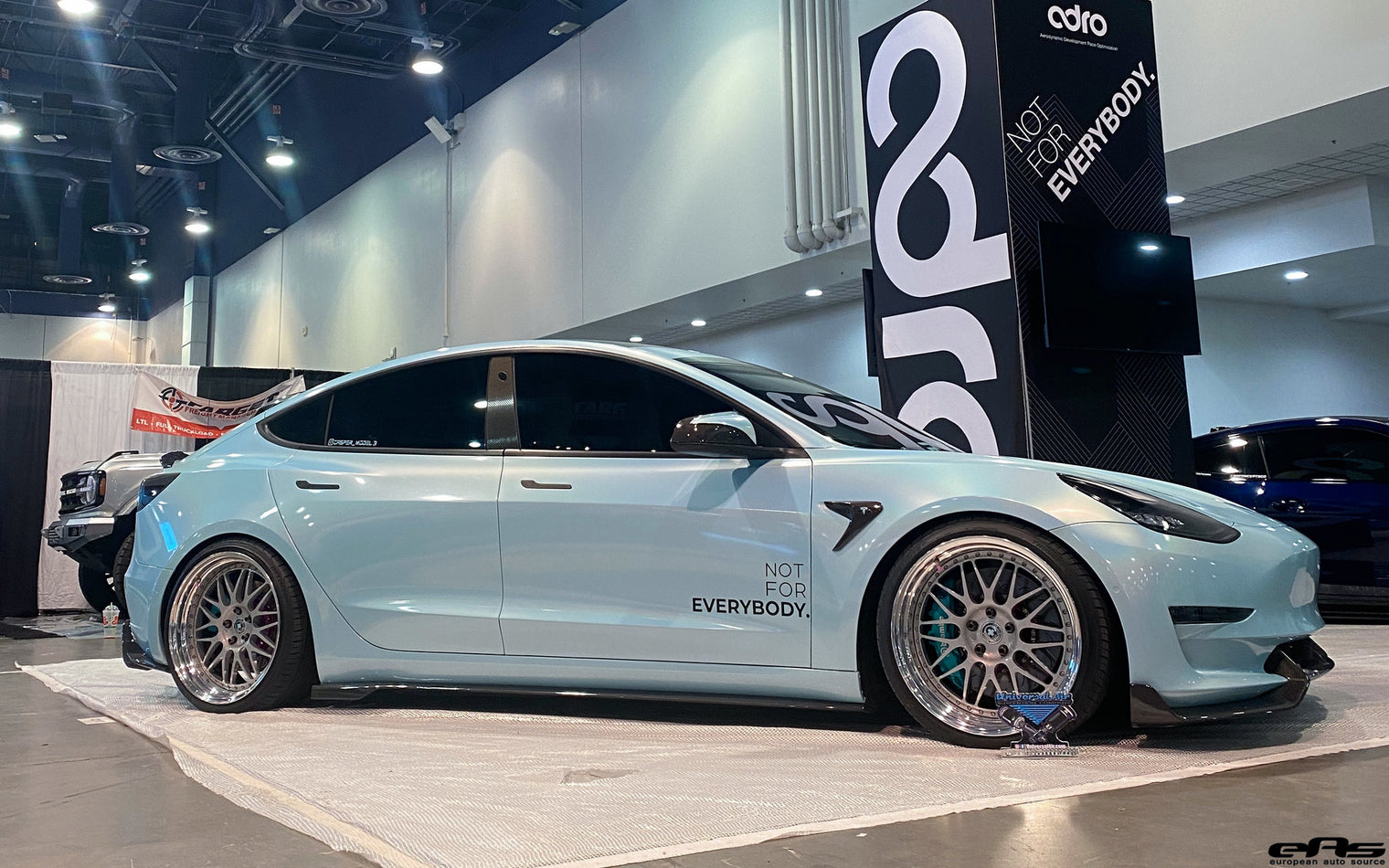 ADRO - Premium Prepreg V2 Carbon Fiber Side Skirts - Tesla Model 3