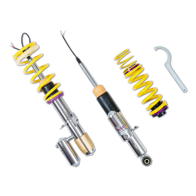 KW Suspensions -  DDC ECU Coilover Suspension w/ HLS4 Height Leveling Conversion Kit - Tesla Model S