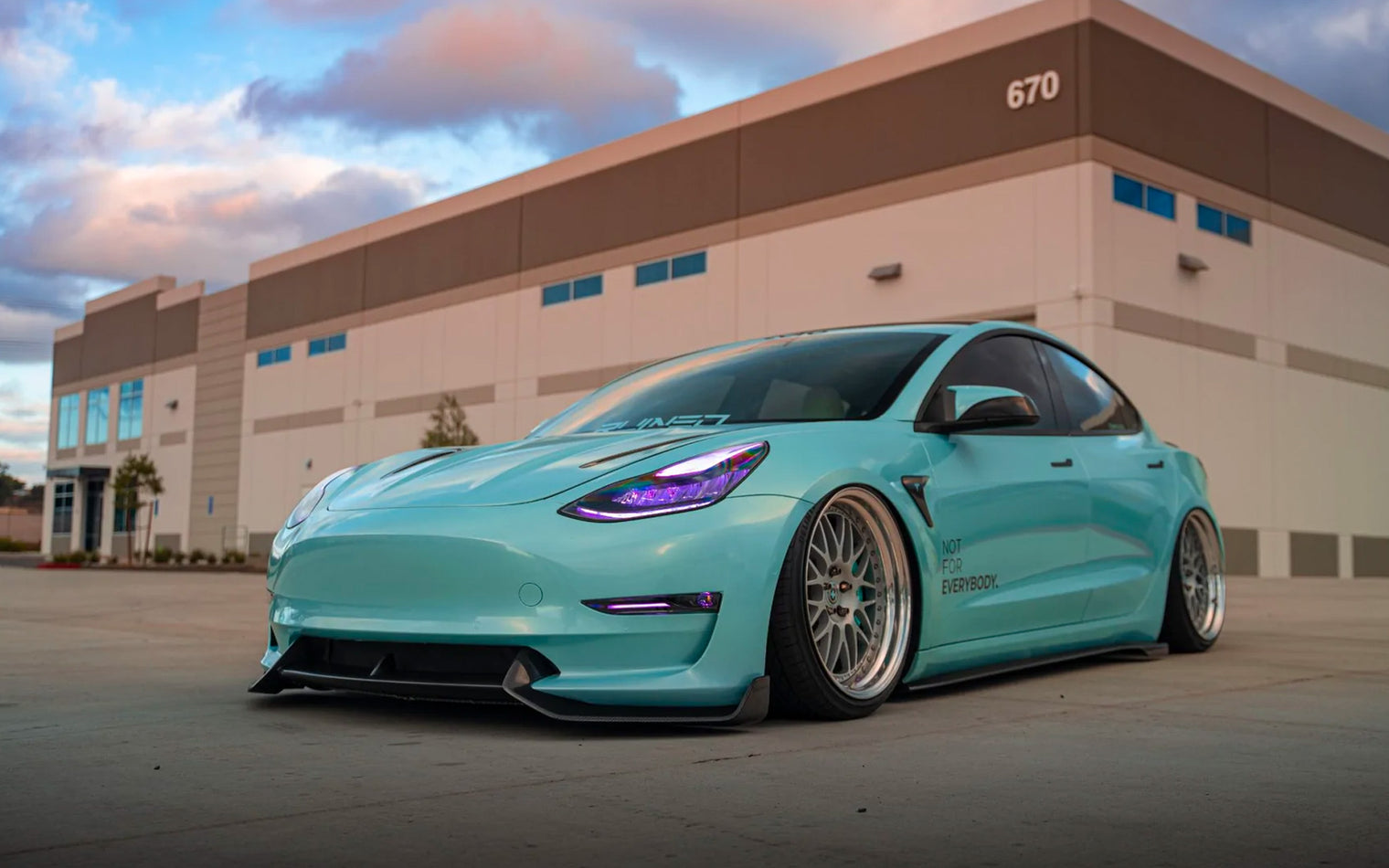 ADRO - Premium Prepreg V2 Carbon Fiber Side Skirts - Tesla Model 3