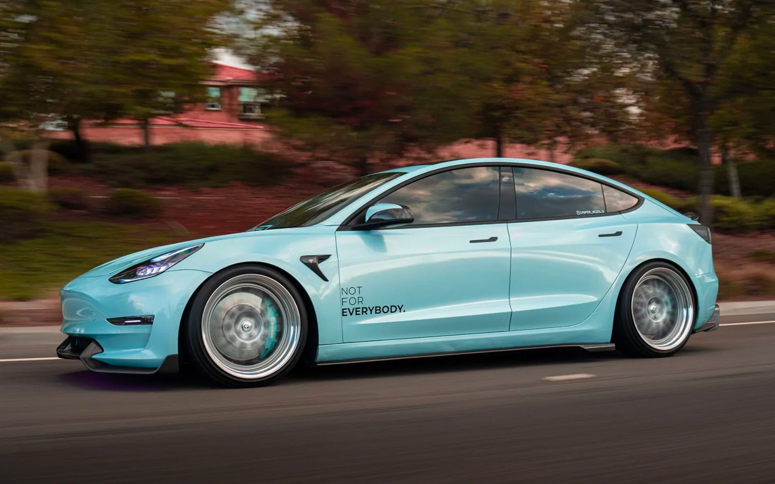 ADRO - Premium Prepreg V2 Carbon Fiber Side Skirts - Tesla Model 3