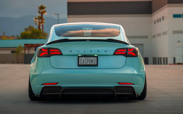 ADRO - Premium Prepreg V2 Carbon Fiber Rear Diffuser - Tesla Model 3