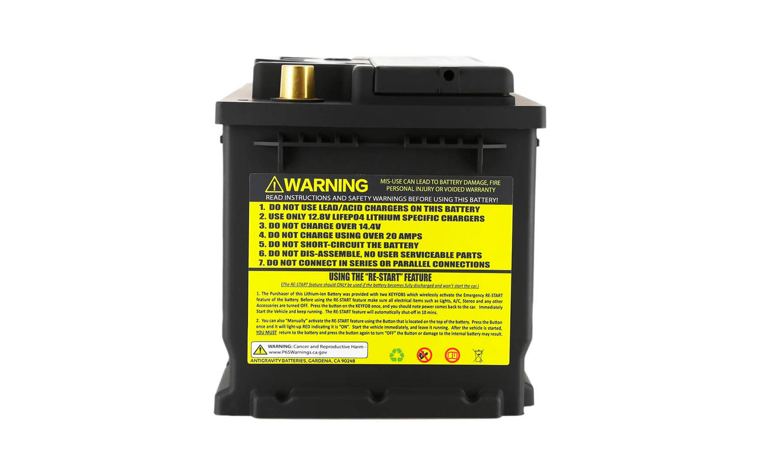 Antigravity - H6/Group-48 16V Lithium Race Car Lithium Lightweight Battery
