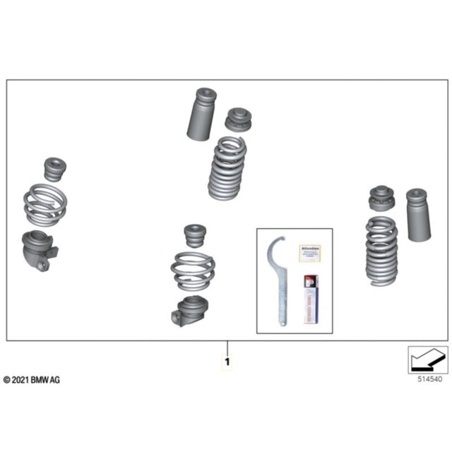 Genuine BMW - M Performance Height Adjustable Spring Kit - G8X M2/M3/M4