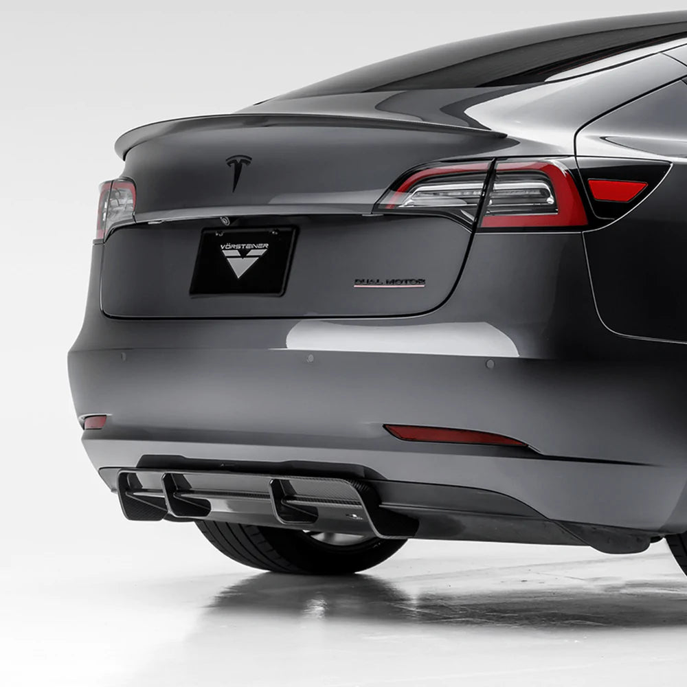 Vorsteiner - Volta Carbon Fiber Aero Rear Diffuser - Tesla Model 3