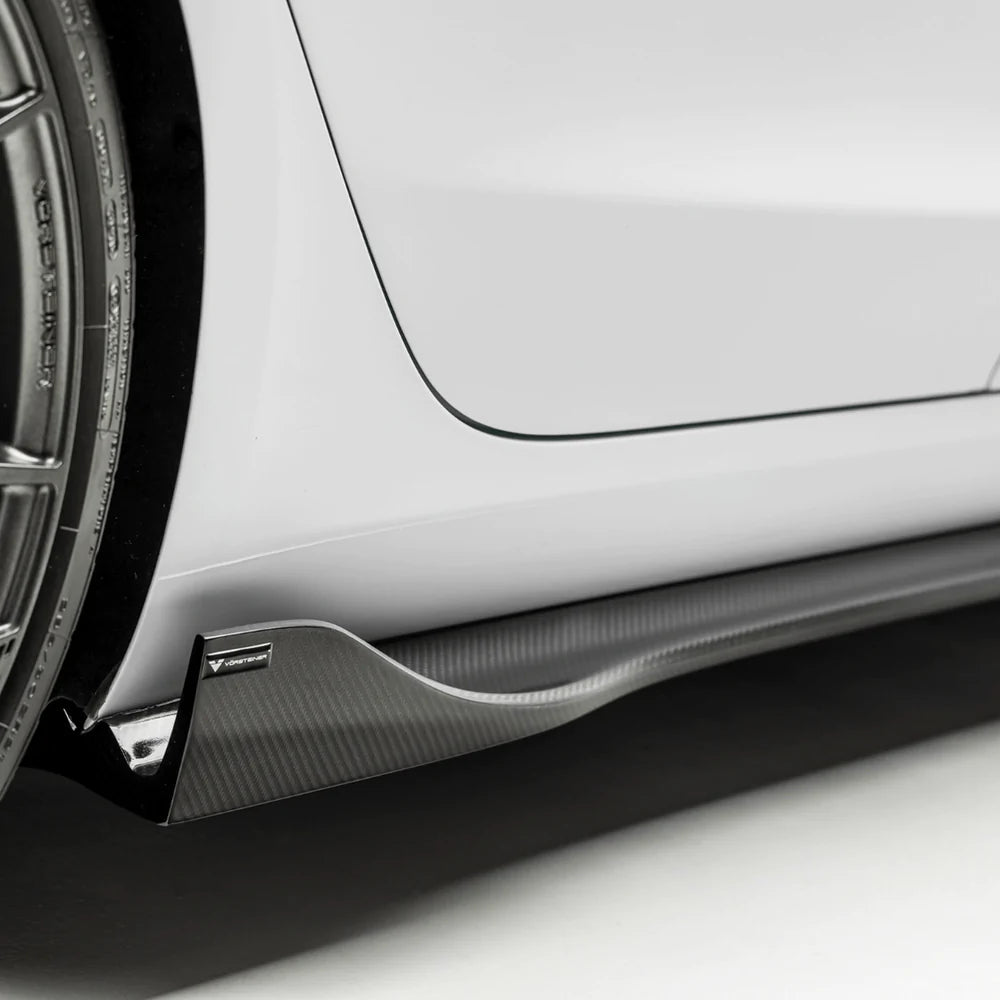 Vorsteiner - Volta Carbon Fiber Aero Side Skirts- Tesla Model 3