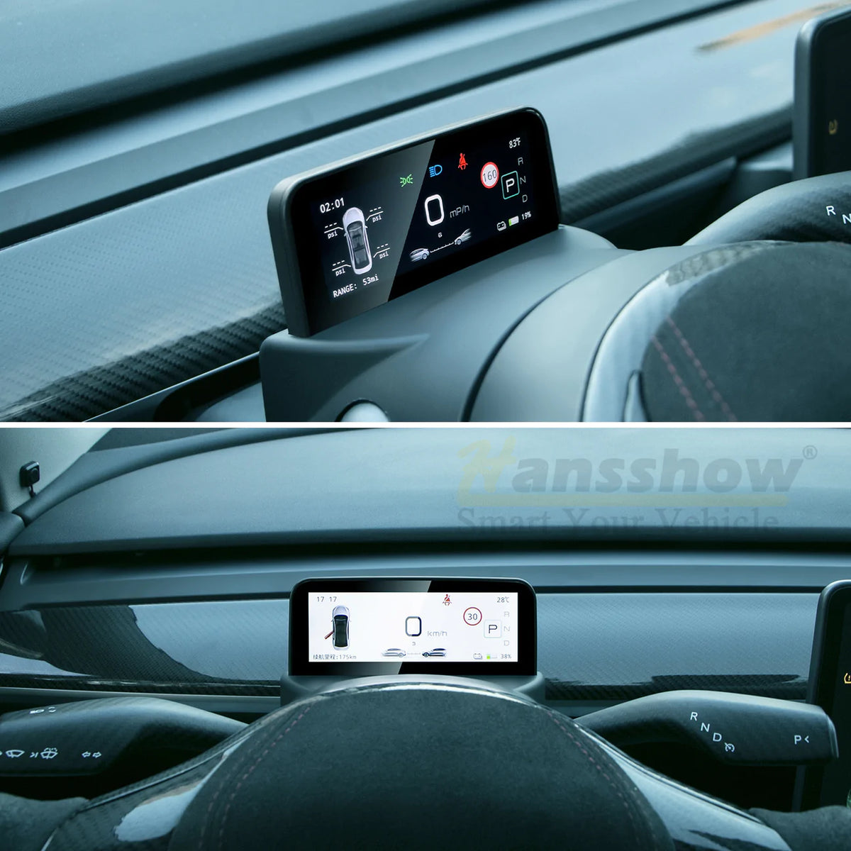 Tesla Model 3 Y Ultra Mini LCD Dashboard – SATONIC
