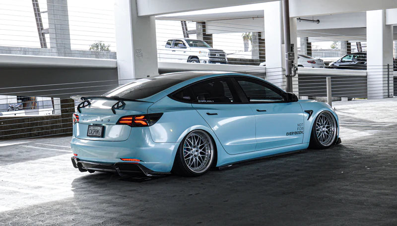 ADRO - Premium Prepreg AT-S Carbon Fiber Swan Neck Wing - Tesla Model 3