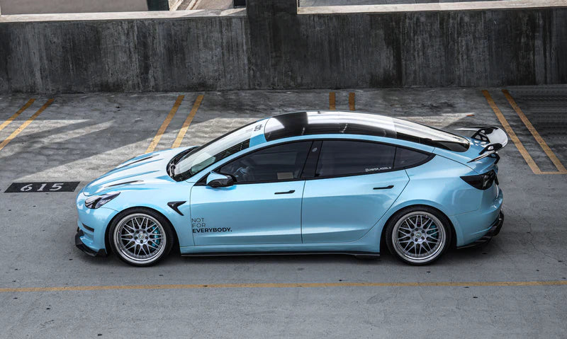 ADRO - Premium Prepreg AT-S Carbon Fiber Swan Neck Wing - Tesla Model 3