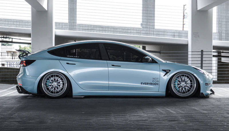 ADRO - Premium Prepreg AT-S Carbon Fiber Swan Neck Wing - Tesla Model 3