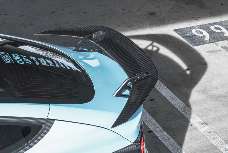 ADRO - Premium Prepreg AT-S Carbon Fiber Swan Neck Wing - Tesla Model 3