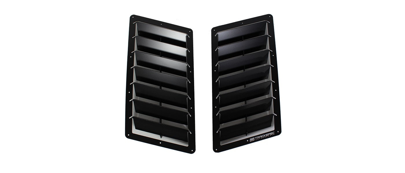 Trackspec - Universal Racing Hood Louvers (15.0 x 8.0 Inch)