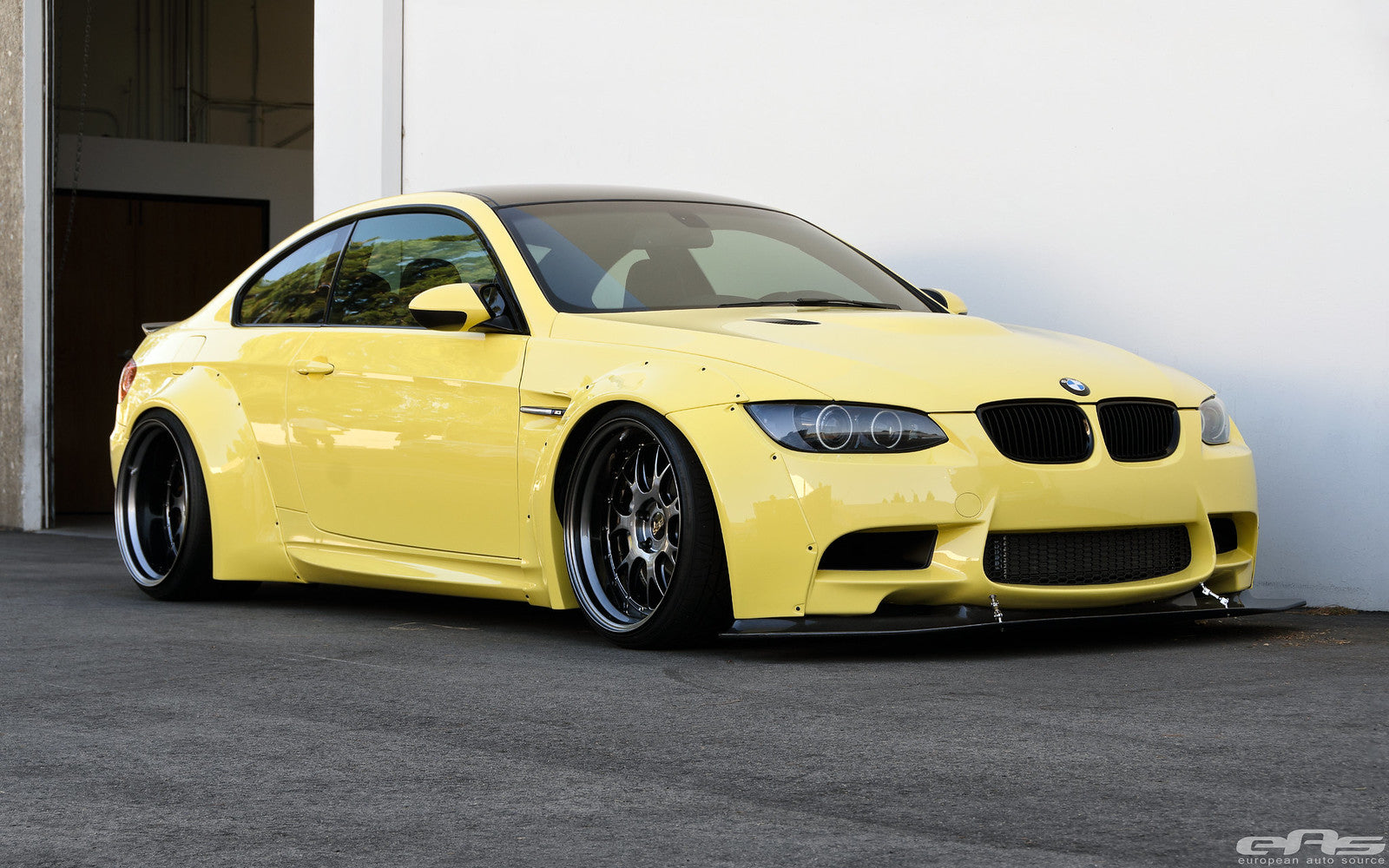Throwback: Dakar Yellow E92 M3 with Liberty Walk Widebody Kit