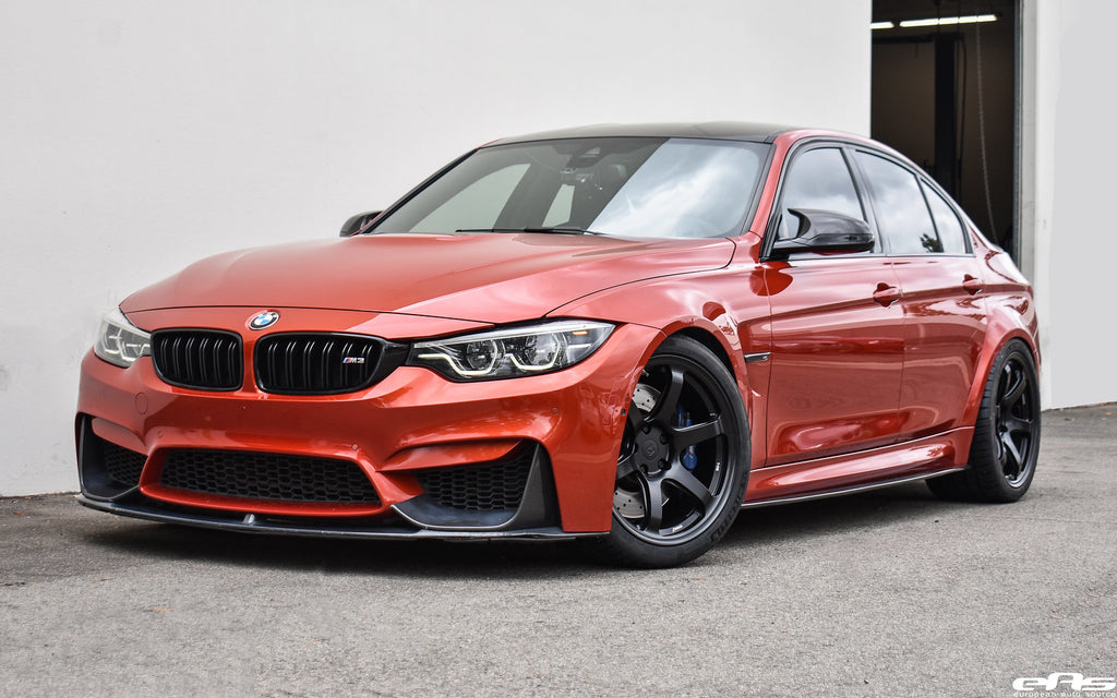 Sakhir Orange F80 M3 - Titan 7 Wheels T-D6E (Machine Black)