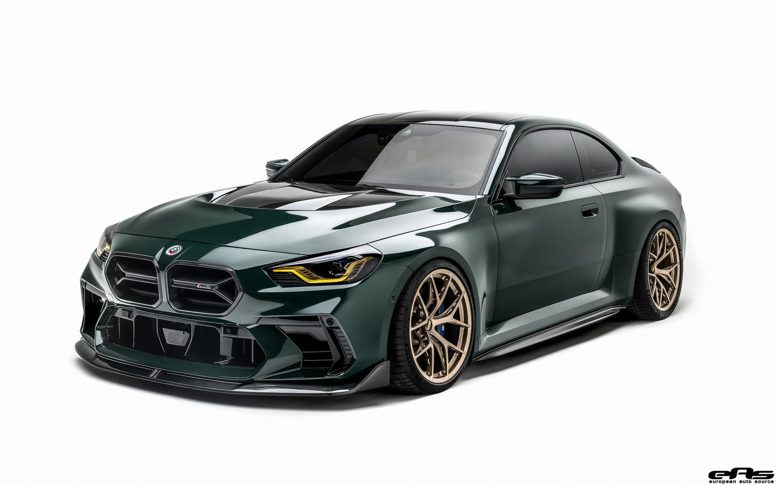 ADRO Carbon Fiber Front Grille & Carbon Fiber V2 Front Lip for Facelift Bumper - BMW G87 M2