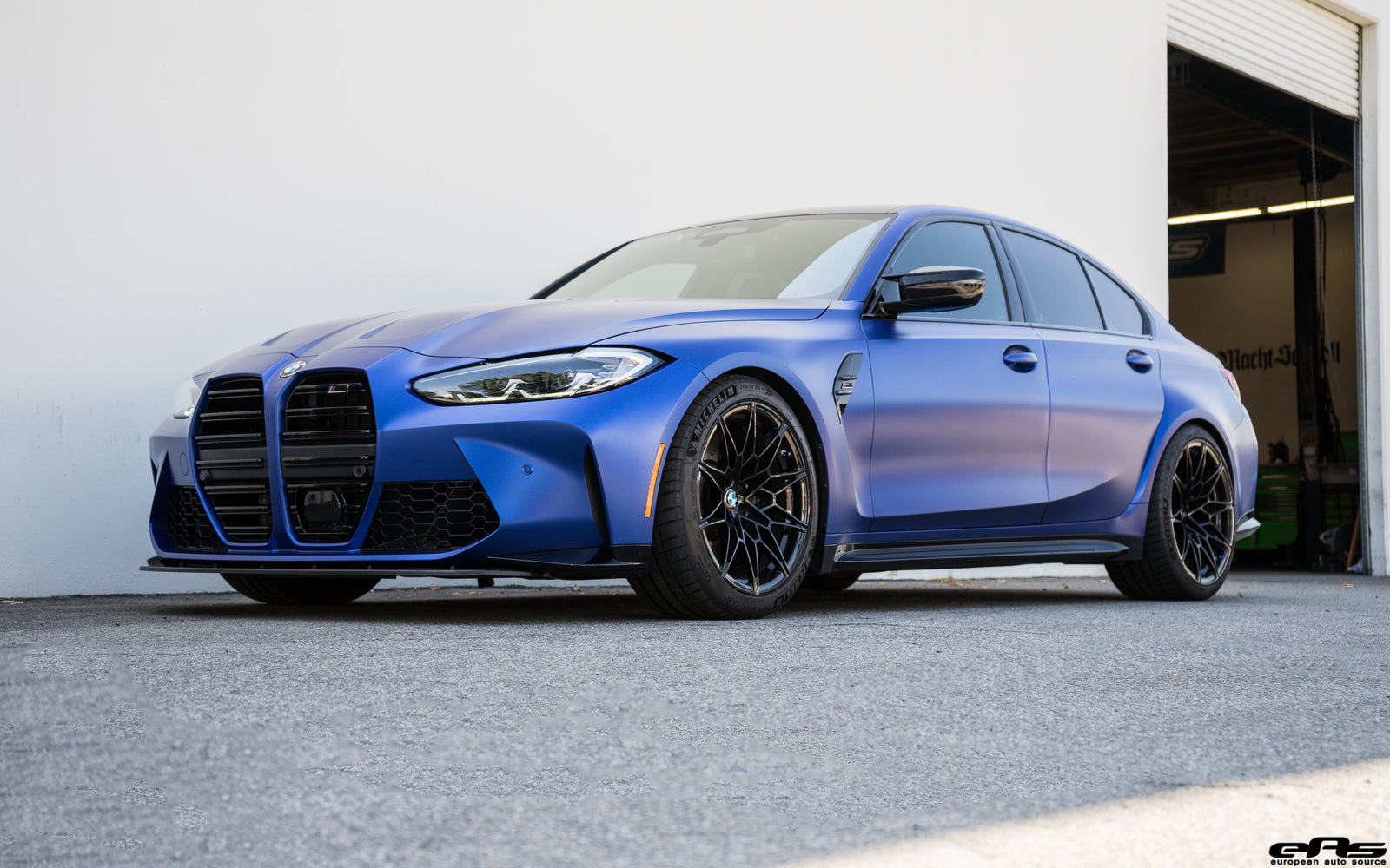 Frozen Portimao Blue G80 M3 Competition - KW HAS Kit & Lightweight Front lip