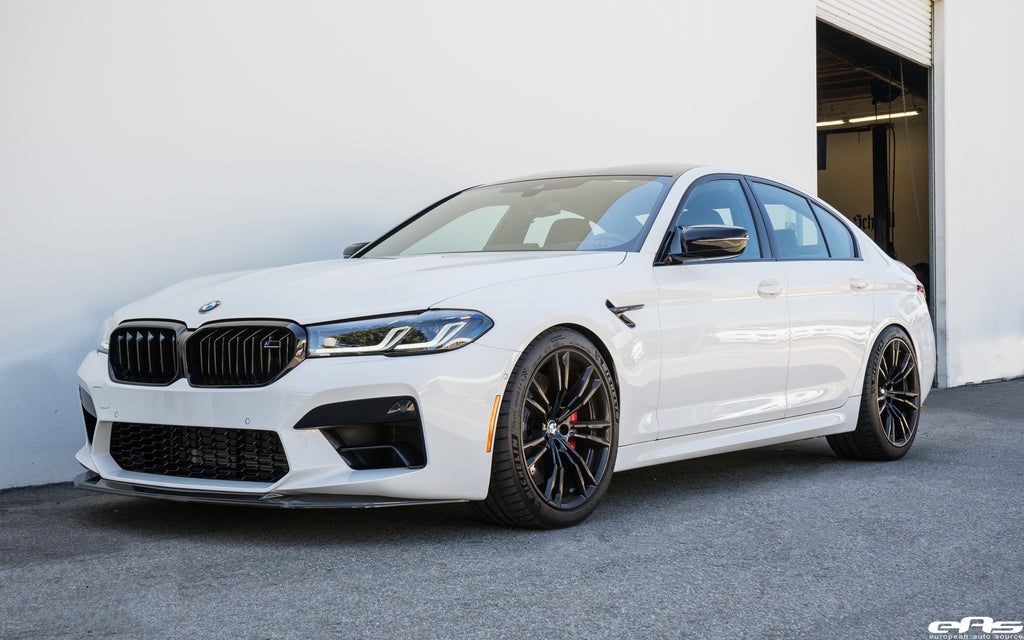 Alpine White BMW F90 M5 Competition - AST Sport Lowering Springs