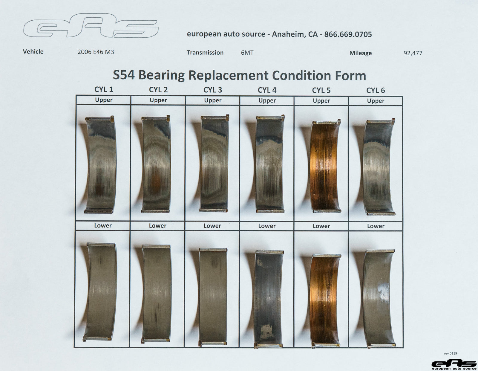 EAS - S54 Rod Bearing Service