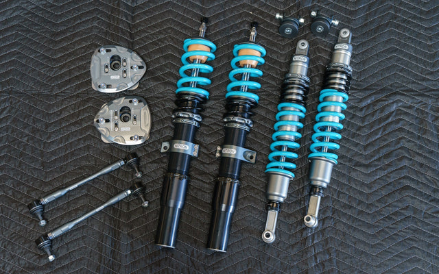 Alpine White E92 M3 - Nitron NTR R1 2-Way Coilover Suspension Kit & Paragon Track Performance Big Brake Kit