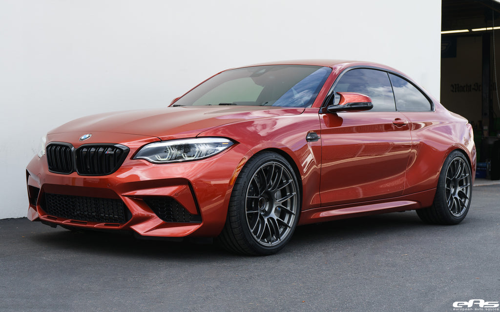 Sunset Orange F87 M2 Competition - Apex EC-7RS Forged Wheel