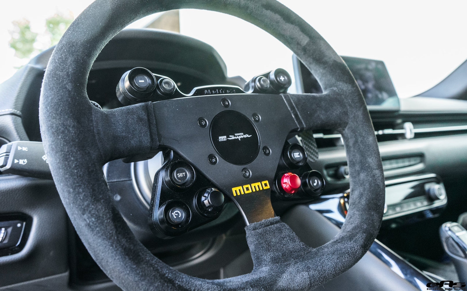 JQWerks/Madtrace Race Steering Wheel with Quick Release - Toyota A90 Supra