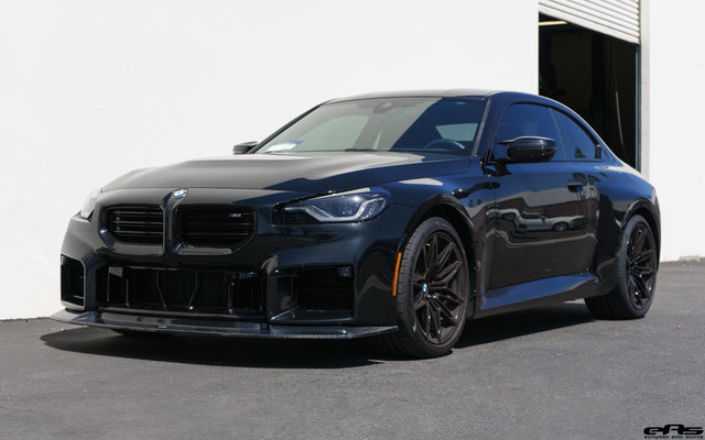 Black Sapphire Metallic BMW G87 M2 - Suvneer Carbon Fiber Front Lip
