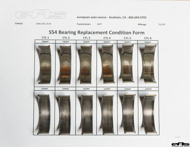EAS - BMW S54 Rod Bearing Replacement Service