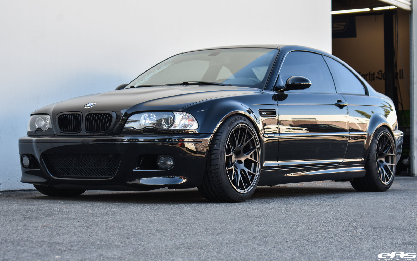 Carbon Black E46 M3 - KW V3 Coilovers & Titan 7 T-S7s