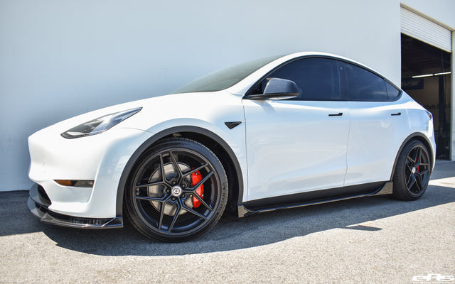 Tesla Model Y - H&R Springs & HRE Flowform FF11