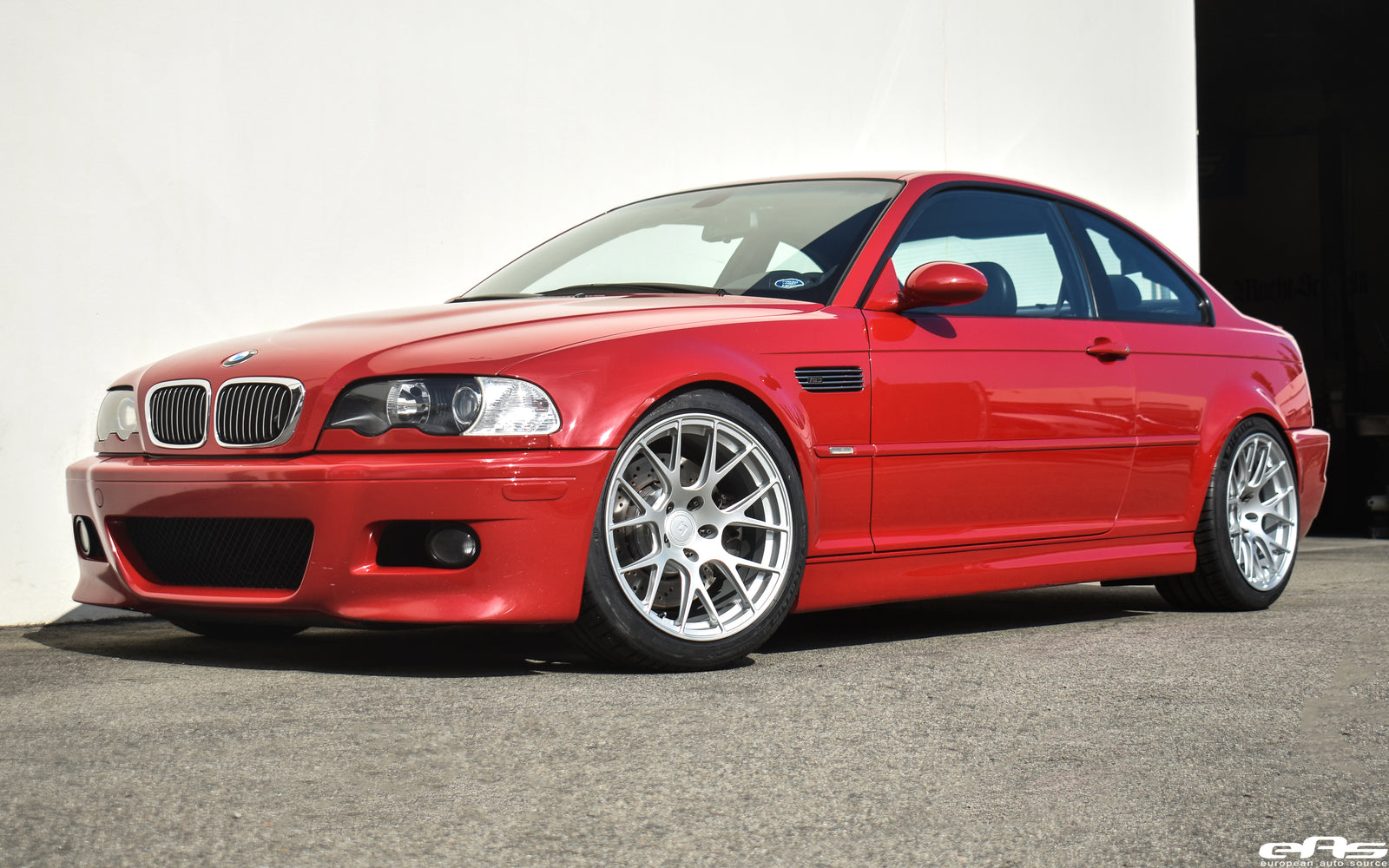 Imola Red E46 M3 - KW V3 Coilovers & Titan 7 T-S7 Wheels