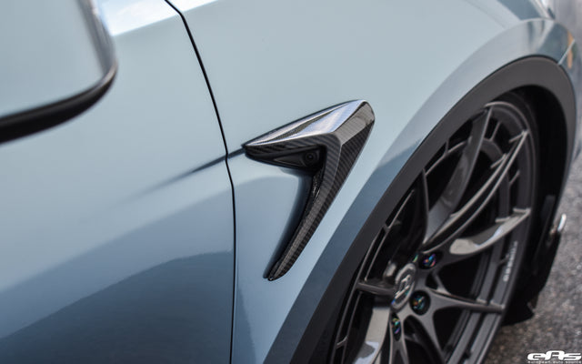 ADRO Premium Prepreg Carbon Fiber Camera Cover For Tesla Model Y