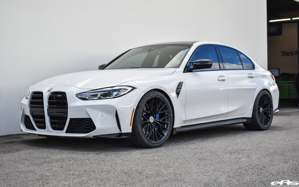 Alpine White G80 M3 - HRE FF28 & KW HAS Sleeve-Over Kit