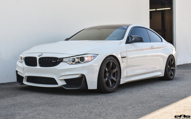 Alpine White F82 M4 - KW Clubsport Coilovers, Volk Racing TE037