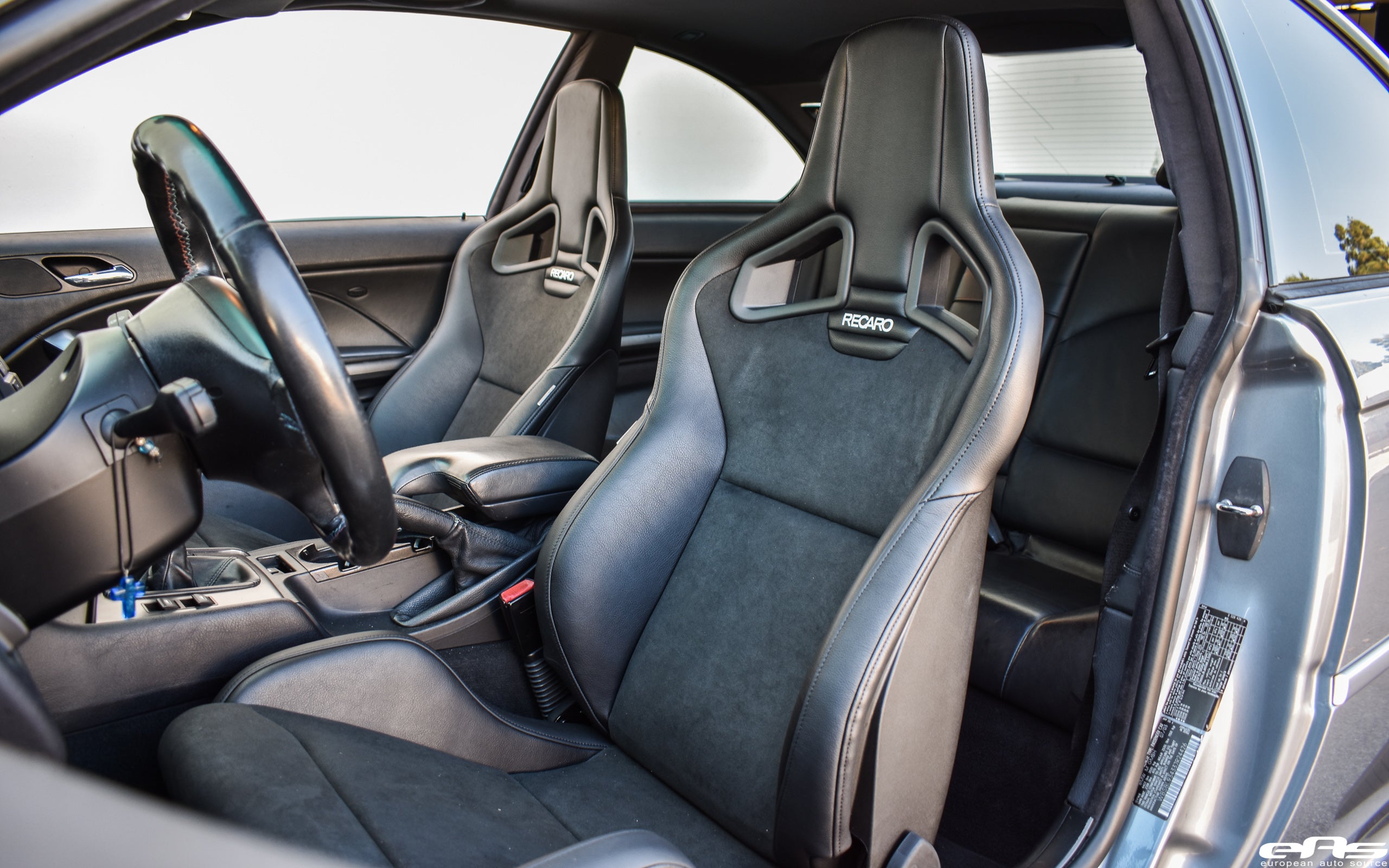 Silver Grey E46 M3 - Recaro Sportster CS & Stoptech ST40 Big Brake Kit