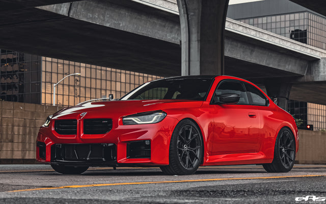 Toronto Red G87 M2 - Vorsteiner VFX-002 Wheels & Aero Wing