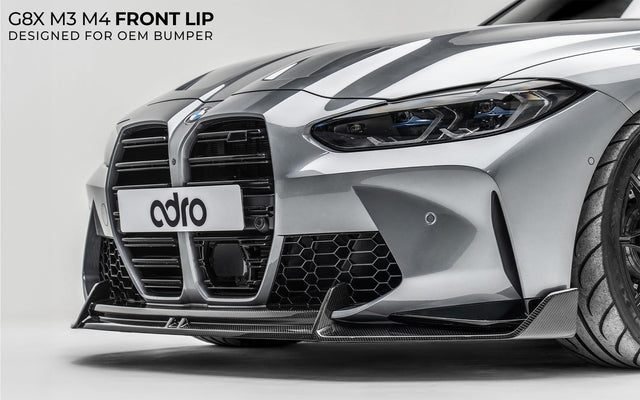 ADRO Carbon Fiber Front Lip for OEM BMW G8X M3/M4 Front Bumper