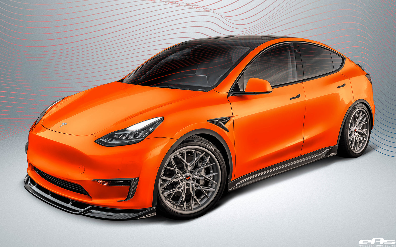 Vorsteiner Tesla Model Y Carbon Fiber Aero Program (Orange)