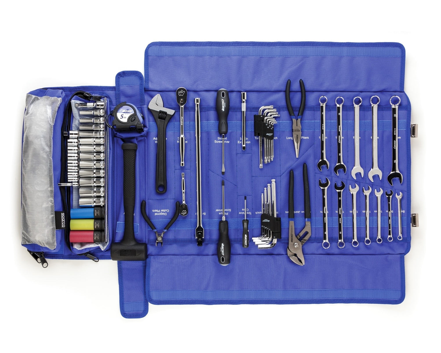 Sparco - 68pc Trackside Tool Roll Kit