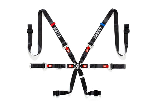 Sparco - H-9 Pro Competition 2" 6-Point Pull-Up Harness (Aluminum Adjuster)