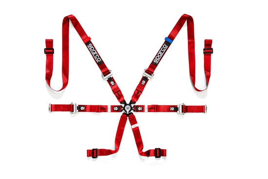 Sparco - H-9 Pro Competition 2" 6-Point Pull-Up Harness (Aluminum Adjuster)