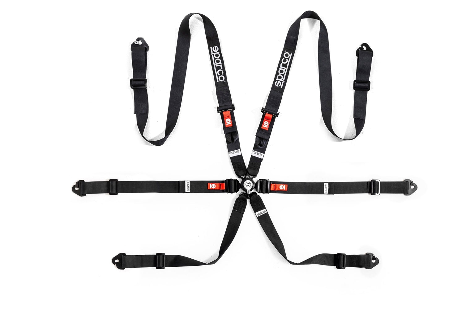 Sparco - H-2 Competition 2" 6-Point Pull-Down Harness (Steel Adjuster)