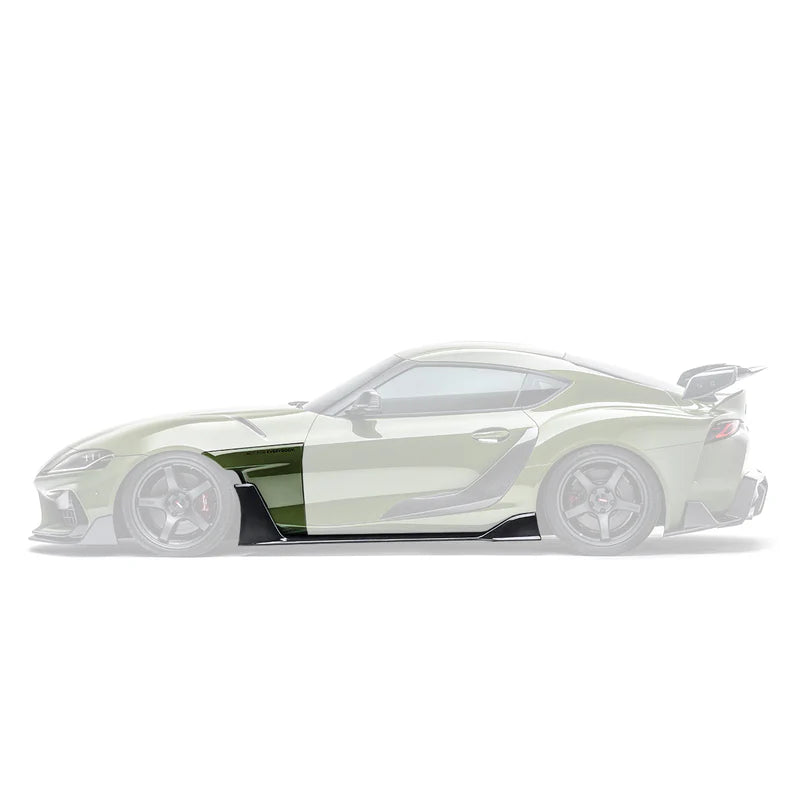 ADRO - V2 Premium Carbon Fiber Side Skirts w/ Fenders - Toyota GR Supra
