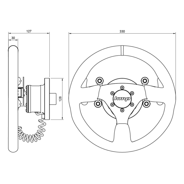 KMP - Clubsport Racing Steering Wheel - BMW G8X M2/M3/M4 (6MT)