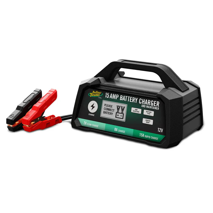 Battery Tender - 15 AMP/8 AMP/2 AMP Power Tender® Selectable Chemistry 12V Battery Charger