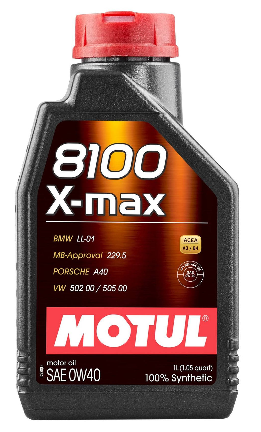 Motul - 8100 X-MAX Synthetic Motor Oil - 0W40