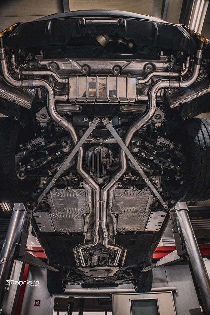 BMW XM - Valved Exhaust System with Anodized/Wicrom Tips (for OE Actuators), Mid-Pipes, and 200 Cell OPF/GPF Replacements image 5